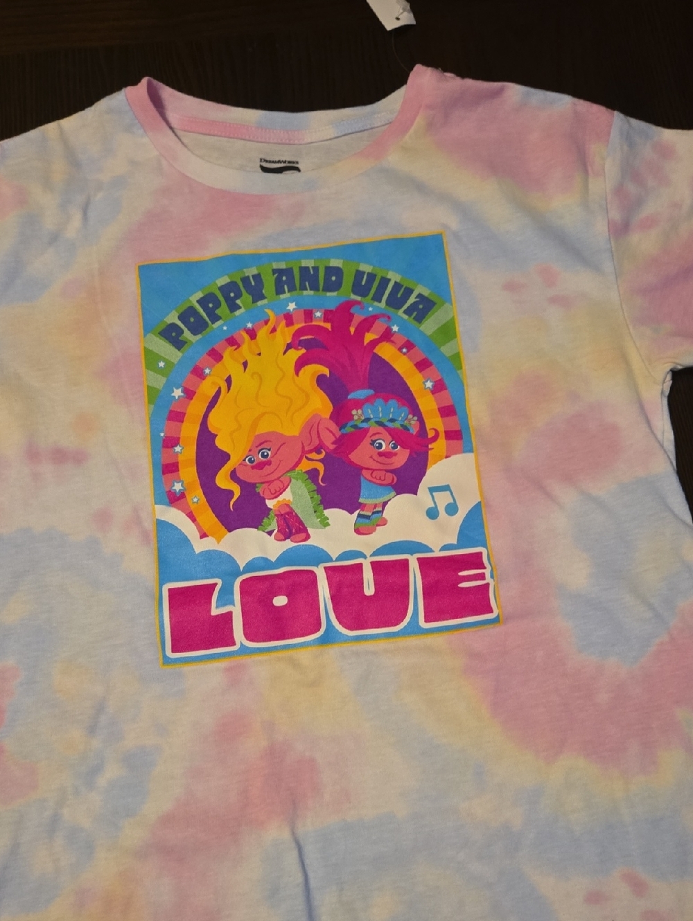 DreamWorks Trolls. T-Shirt Poppy and Viva LOVE graphic tee NEW